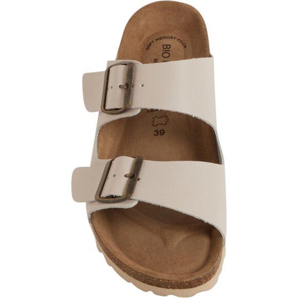 NEW BIO GREEN Made in Spain 2-Band Buckle Sandals - Leather For Women 7252s1 - Picture 1 of 6